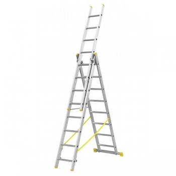 3 Part Combination Ladder - CLT226T - 3 x 9 Rung
