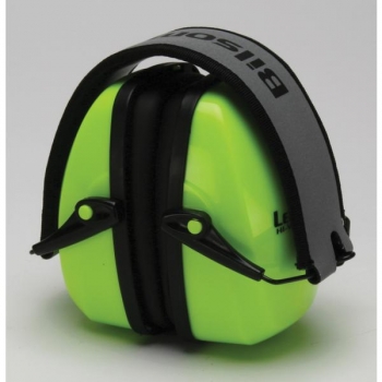 Folding Hi-Vis Ear Defenders - ED2BL2F - Green- Hi Vis