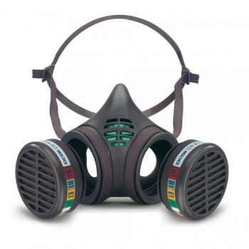 Moldex Half Mask c/w ABEK1 Cartridges - MM8902 - Complete with Cartridges - Grey