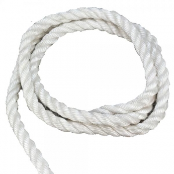 Staplespun Rope (Suitable For Use With Gin Wheel) - RO3S18 - 18mm - White