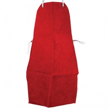 Welders Apron Red Heat Resistant Leather - SCA100 - 24 x 36 inch 