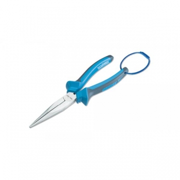 Fallproof Tethered Needle Nose Pliers Chrome Plated