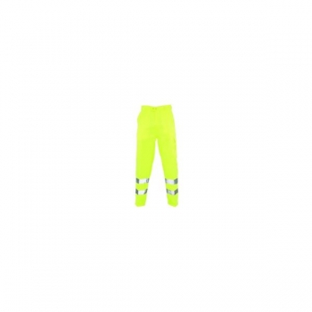 Hi-vis Poly/Cotton Work Trousers. - VS3PCT2-YLW-34R - 34 inch R - Yellow