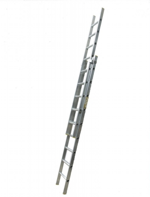 2 Section Trade Aluminium Extension Ladder - AL2D35 - 3.5-6.25m, 13 Rung