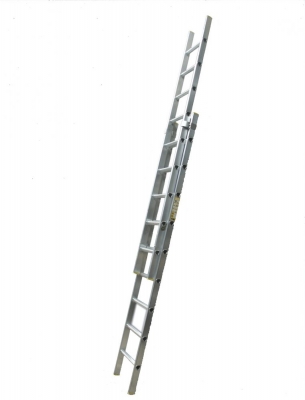 2 Section Trade Aluminium Extension Ladder - AL2D35 - 3.5-6.25m, 13 Rung