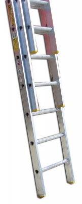 3 Section Trade Aluminium Extension Ladder - AL2T25 - 2.5-6.0m, 9 Rung
