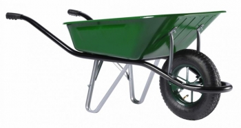 Haemmerlin Professional Wheelbarrow (Pneumatic Tyre) - BA2H42 - 90ltr - Green