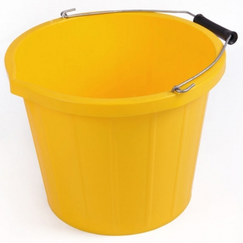 Industrial Lipped Bucket - BU2X03Y - 3 Gallon - Yellow
