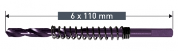 Power Max 55 c/w Spring Pilot Drill - CAPK-QC-06 - Power Max 55 Pilot Drill & Spring - 6x110mm
