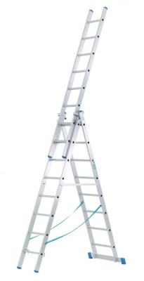 3-Part Combination Aluminium Ladder - CL1228 - 2.45-5.80m 8 Rung