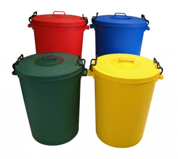 Plastic Dustbin – Coloured - DB1P11C-BLU - Blue