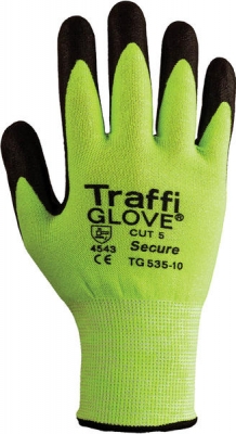 TraffiGlove Secure Cut 5 Nitrile Foam Plus Coated Gloves