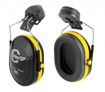 Helmet Mounted InterGP Ear Defender comes with Attachments - HA2JEVH1 - One size - Black/Yellow