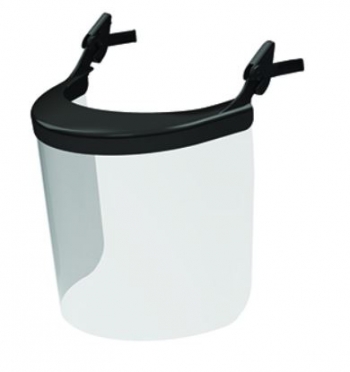 JSP InterEX Polycarbonate Visor comes with Carrier & Attachments - HA2SFVC - Clear