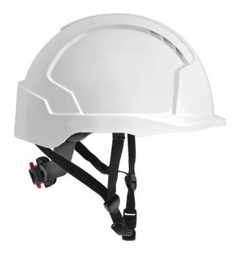 Evolite® Linesman Helmet-Ratchet Harness & 4pt Chinstrap- stop falling hard hats - HM1LWR-02 - White