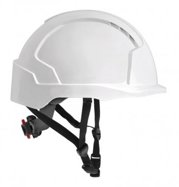 Evolite Linesman Helmet-Ratchet Harness & 4pt Chinstrap- stop falling hard hats - HM1LWR-02 - White
