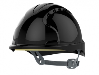 Evo 3 Micro Peak Ventilated Safety Helmet with Slip Ratchet - HM1EVRP3-01 - Black