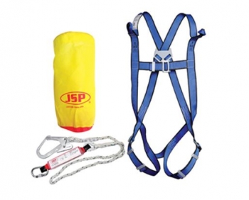 Lightweight Full Body Harness comes with 2m Lanyard & Shock Absorber - HN2MT10T - With 2m Lanyard - Blue