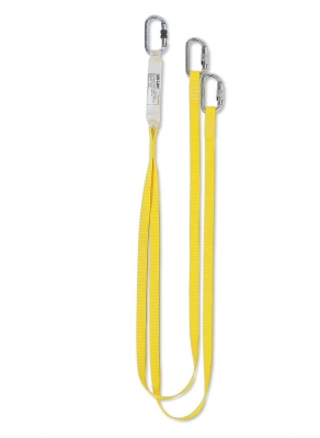 Forked Twin Tail Shock Absorbing Lanyard comes with Carabiners - HN3TLK18 - 1.8M