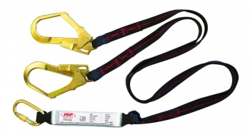 Forked Twin Tail Shock Absorbing Lanyard comes with Scaffold Snaphooks - HN3TLS20 - 2.00m