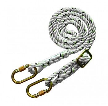 Adjustable Work Positioning Lanyard comes with Two Twistlock Carabiners - HN3WP88 - 1.80m
