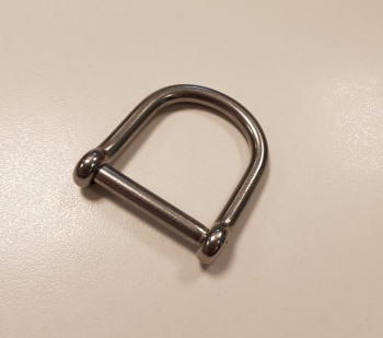 Fallproof Stainless Steel Wide D Shackle for Tethering Estwing Hammers - HR4WDS - 6mm