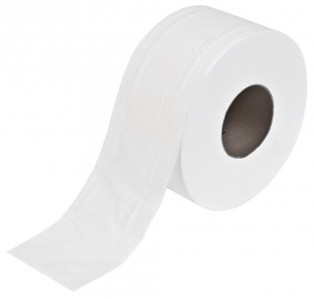 2 Ply Baby Jumbo Toilet Roll - JT8002 - 2 1/4  inch  core  x 150M - White