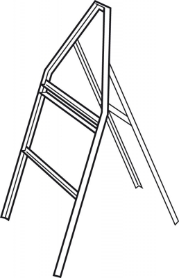 Triangle Sign Frame with Supplementary Bars - OS7TFS2 - 750mm