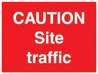 Caution Site Traffic Sign - OSC8008 - 600 x 450mm