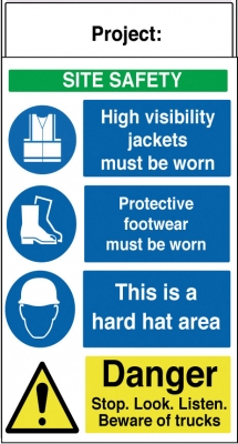 Safety Site Boards - OSC8018 - 600 x 900mm