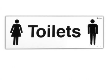 Toilet Sign - OSC8030 - 300 x 100mm