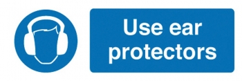 Use Ear Protectors Sign - OSM5002 - 600 x 200mm