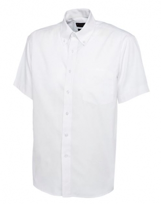 Short Sleeve Oxford Shirt - OSS5-02-145 - 14.5 inch  (S) - White