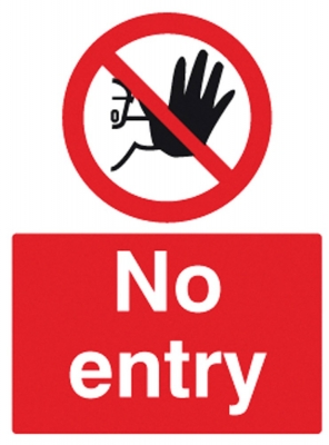 No Entry Sign - OSW3005 - 400 x 600mm