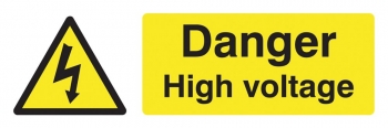 Danger High Voltage Sign - OSW4002 - 600 x 200mm
