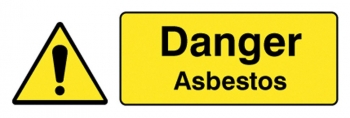 Danger Asbestos Sign - OSW4008 - 600 x 200mm