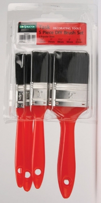 Constructor 5 Piece Paint Brush Set - PB5PBS5 - 1/2 inch  - 2 1/2 inch 