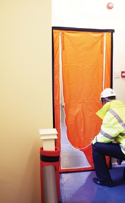 Temporary Door Guard System - PO9DGK2 - Orange