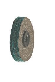 Polishing Mop Sisal - APMGS6-2 - 6 inch  x 2 Section - Green