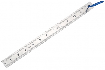 Fallproof Tethered Double Sided Steel Rule - HTADSSR-300 - 300mm