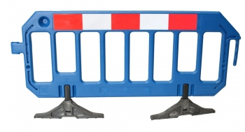Constructor Blow Moulded Pedestrian Barrier with Standard Feet - RE4CBB2 - 1m x 2m - Blue
