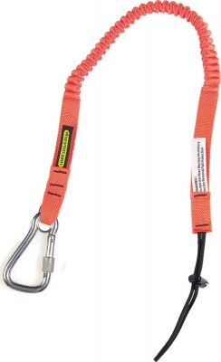 Personal Webbing Tool Lanyard comes with Single Stainless Steel Screwgate Carabiner & Barrel Choke - SFAHGKL - 0.6-1.2M, 6.8kg SWL