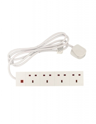 240V 13A Extension Lead comes with 4 x 13A Sockets - SR4E424 - 2m 4 gang