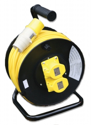110V 16A Cable Reel comes with 2 x 16A Sockets
