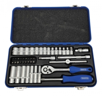 1/4 Inch And 1/2 Inch Drive Socket Sets - HTT14SET-45 - 1/4 inch  (4-14mm)- 45Piece