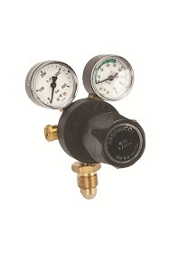 Argon/Argon-Mix Regulator, Single Stage, 2 Gauge - WGRSG-2 - Fits all standard cylinders