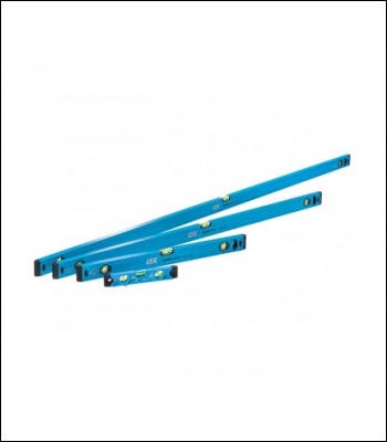 OxTools Ox Trade 4 Piece Spirit Level Set - 600, 1200 & 1800mm Trade Level And Trade 230mm Torpedo Level - Code OX18409