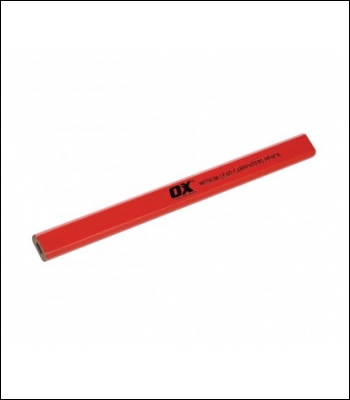 OxTools Trade Medium Lead Carpenter's Pencils 10pk - Box Of 12 - Code OX6892