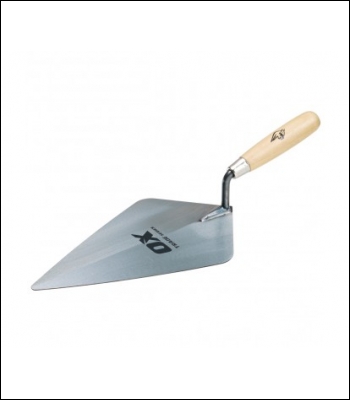 OxTools Trade Brick Trowel London - Wooden Handle 11 /280mm inch  - Code OX6924