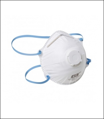 OxTools Ffp2v Moulded Cup Respirator / Valve - 10pk - Code OX7167